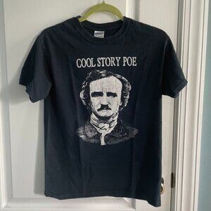 Edgar Allen Poe Black Gildan T-Shirt